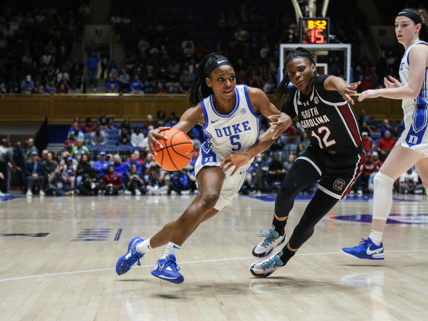 Scenes from Duke women's basketball's match against South Carolina