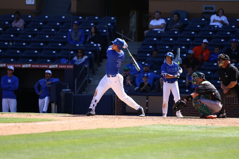 <p>Sophomore Justin Bellinger launched a game-tying two-run home run in the ninth inning in the first game Saturday, then came back with&nbsp;three hits and three RBIs in the second game.</p>