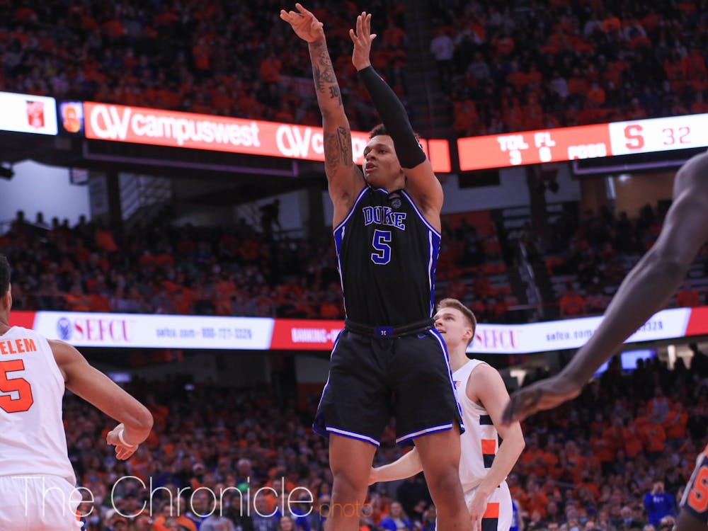 Freshman Paolo Banchero posted 21 points in Duke's dominant win Saturday against Syracuse.