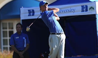Sophomore Tim Gornik was one of four Blue Devils to shoot even-par or better on Tuesday.