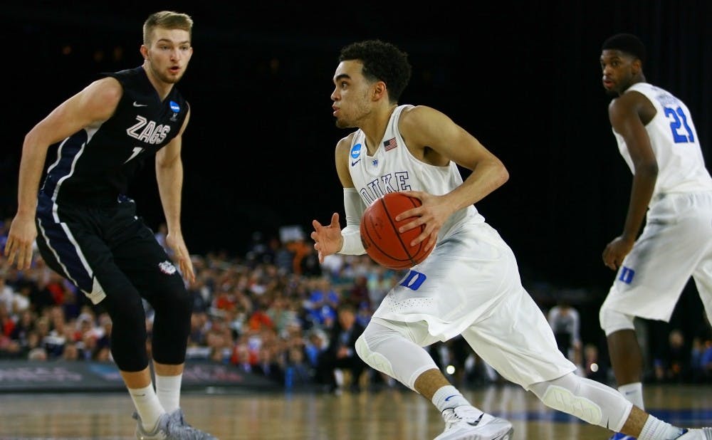 Freshman Tyus Jones will look to lead Duke to its first national championship game appearance since 2010 Saturday against Michigan State.