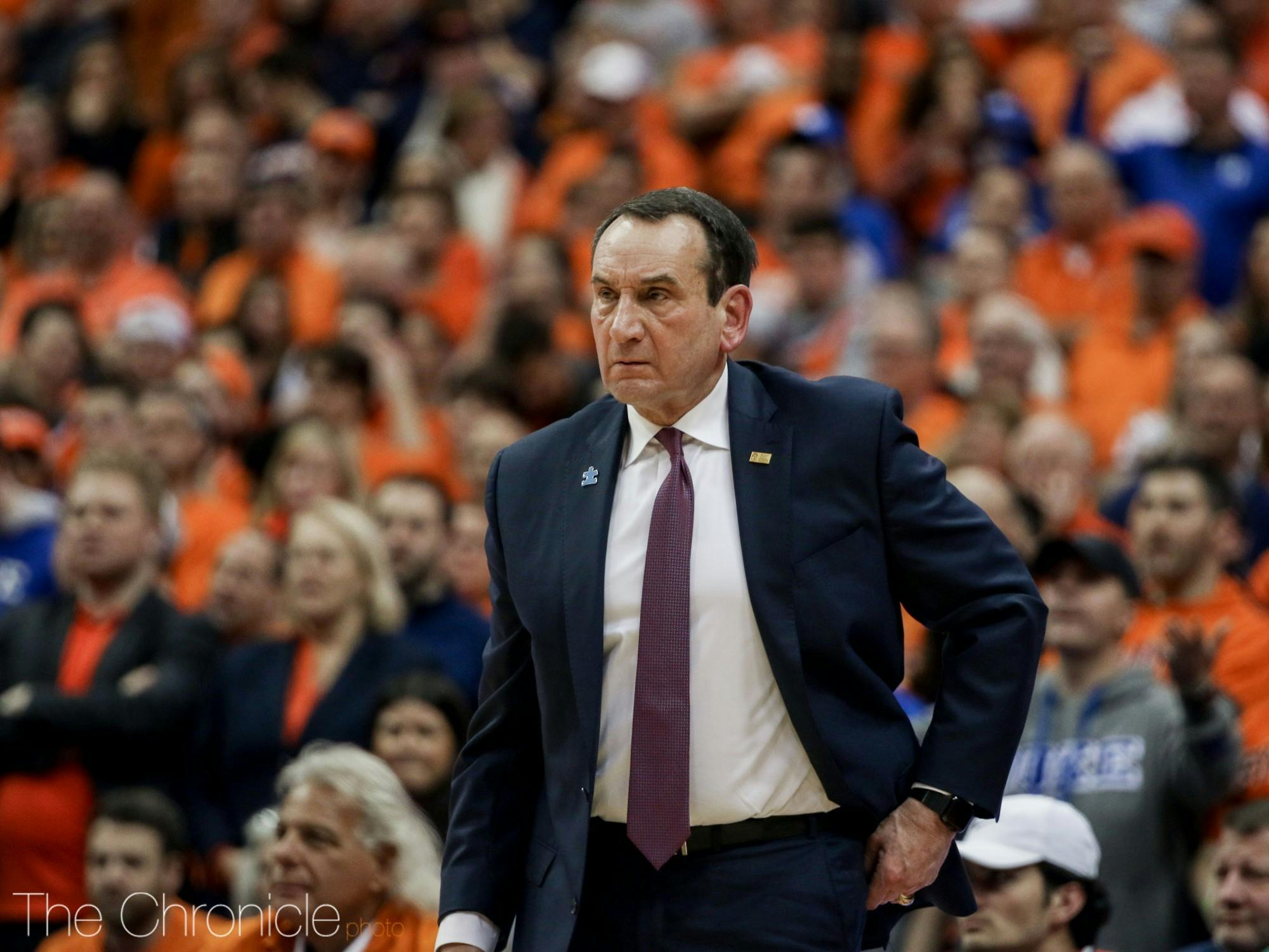 Duke hasn't been ranked outside the top-10 of the AP poll since Feb. 18, 2018