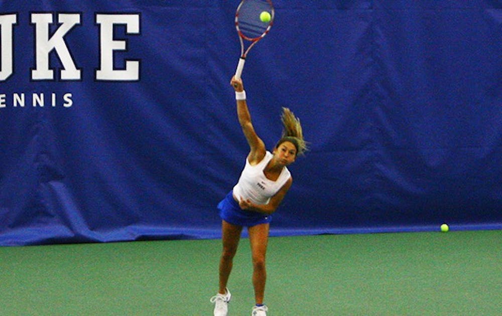 Mary Clayton and partner Ester Goldfeld took down the nation’s No. 3 doubles team.