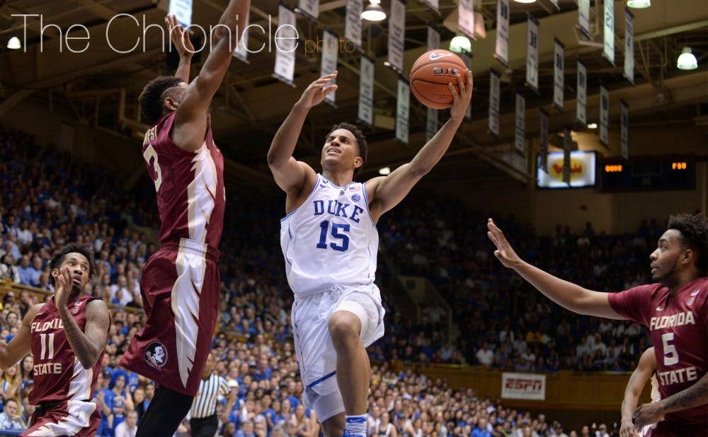 Freshman Frank Jackson will likely have more chances to make his mark against top competition if the Blue Devils keep dancing late into March.&nbsp;