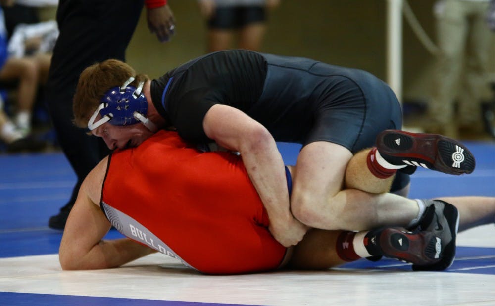 <p>Redshirt senior Conner Hartmann closed out his Blue Devil career with a third All-America honor at the NCAA championships at Madison Square Garden.</p>