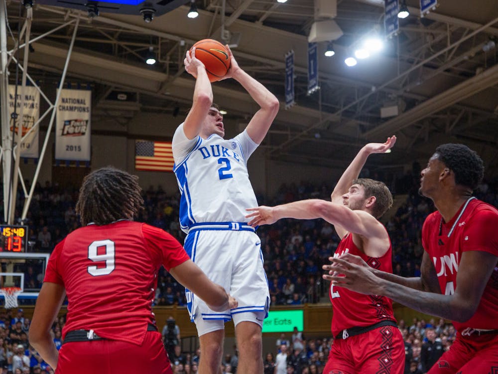 Cooper Flagg has been dominant on the glass against George Mason. 