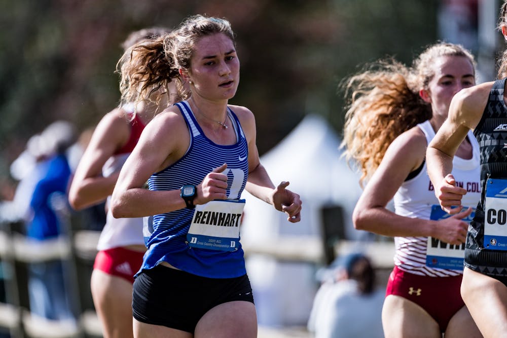 Senior Michaela Reinhart led the Blue Devils with a fourth-place finish at the ACC Championships.