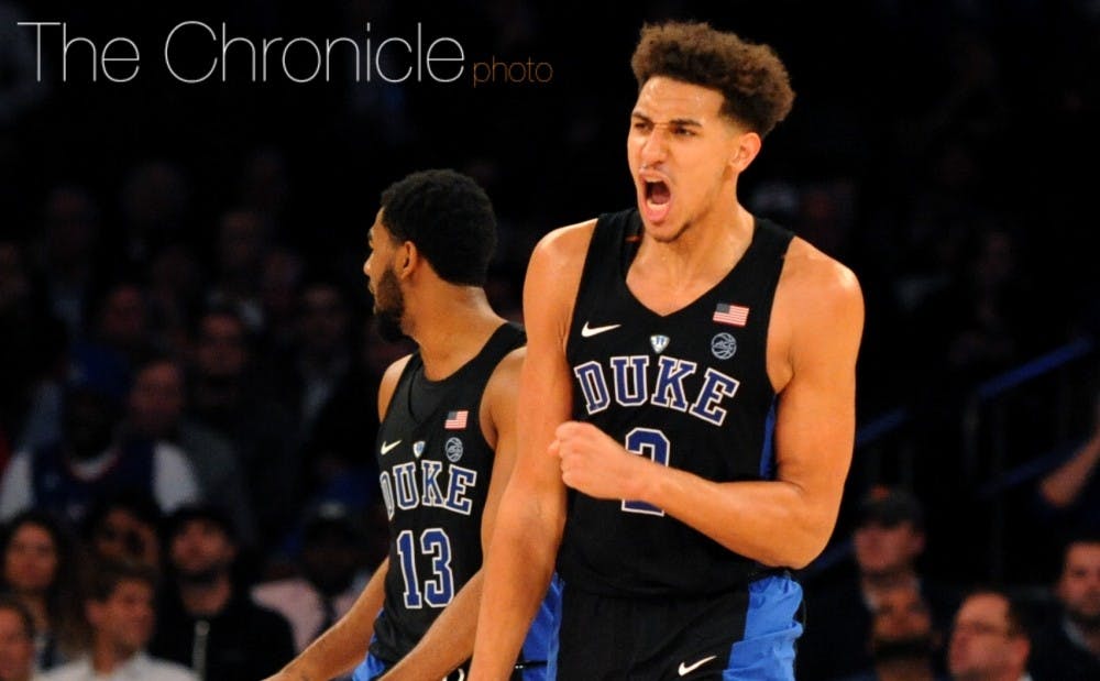 Chase Jeter will likely have to play a lot in back-to-back games&nbsp;this weekend to bolster Duke's depleted frontcourt.