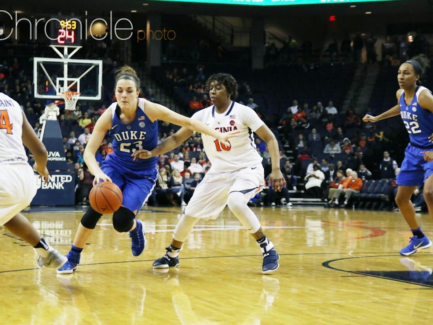 Rebecca Greenwell lifted the scoring burden from Lexie Brown this week and scored 21 points in both of Duke's games.