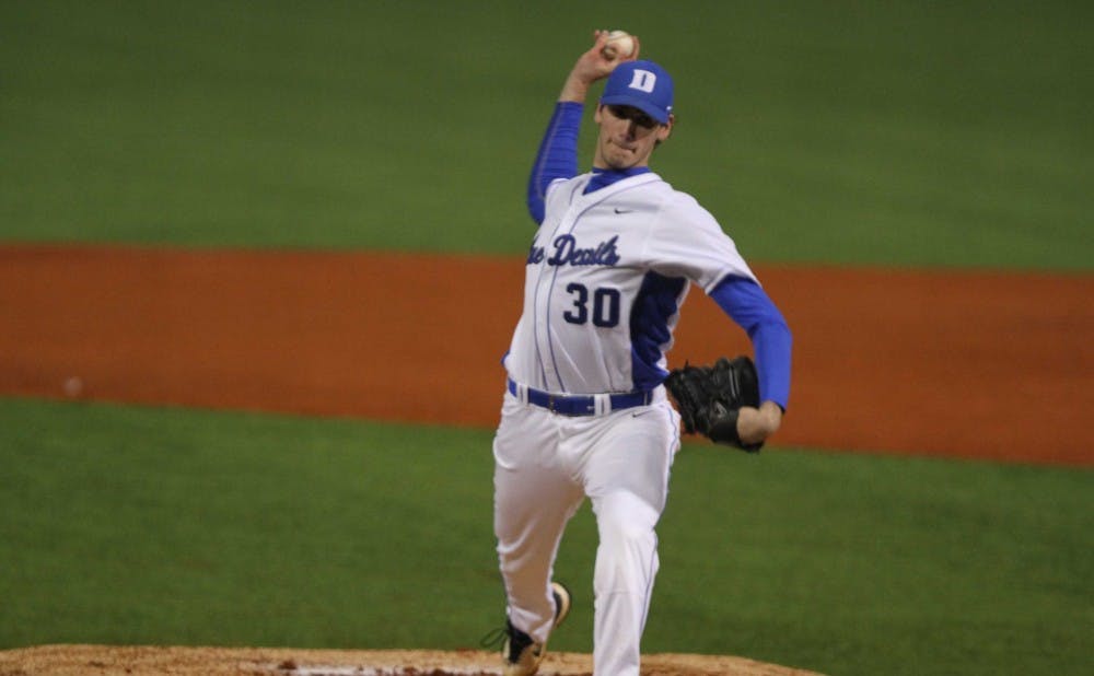 Duke ace Michael Matuella will take the mound in Friday's series opener against Boston College.