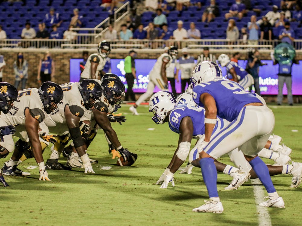 The Blue Devils have totaled just one sack through their first two games.