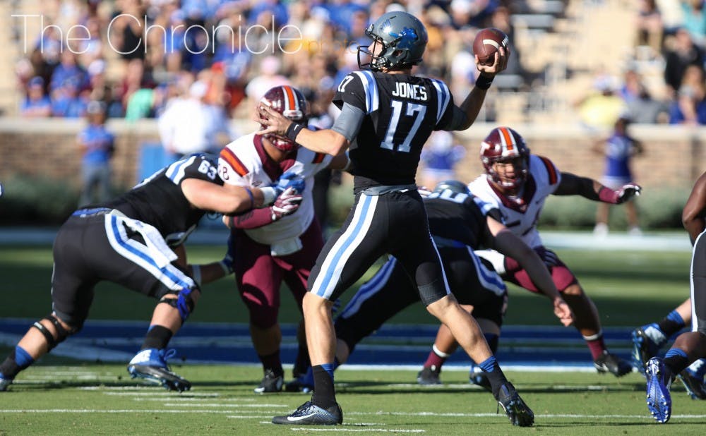 <p>Although Duke went just 4-8 last season, Daniel Jones improved as the year went on with 10 touchdown passes in his last seven games.</p>
