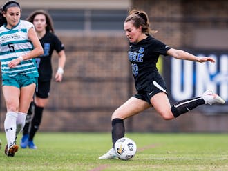 Freshman Olivia Migli's solid play early sparked the Blue Devils.