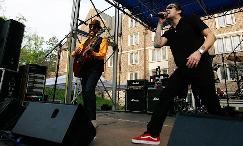 Rock band Sugar Ray headlined the 2011 Old Duke concert. Duke student Edie Wellman and band Cloud 9 also performed on a stage set in the Keohane Amphitheater.