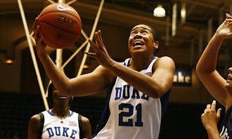 The Chronicle  Senior Joy Cheek was one of five Blue Devils to score in double figures in Duke’s 69-42 home win over Georgia Southern Thursday night.