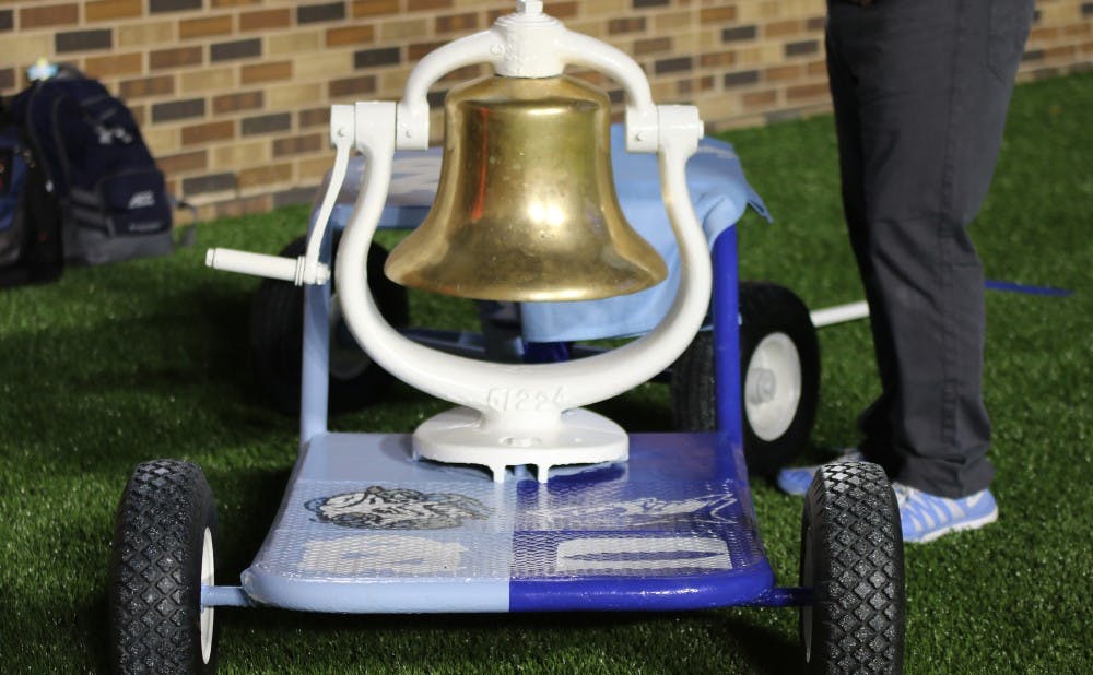 Duke and North Carolina fight over the Victory Bell annually.