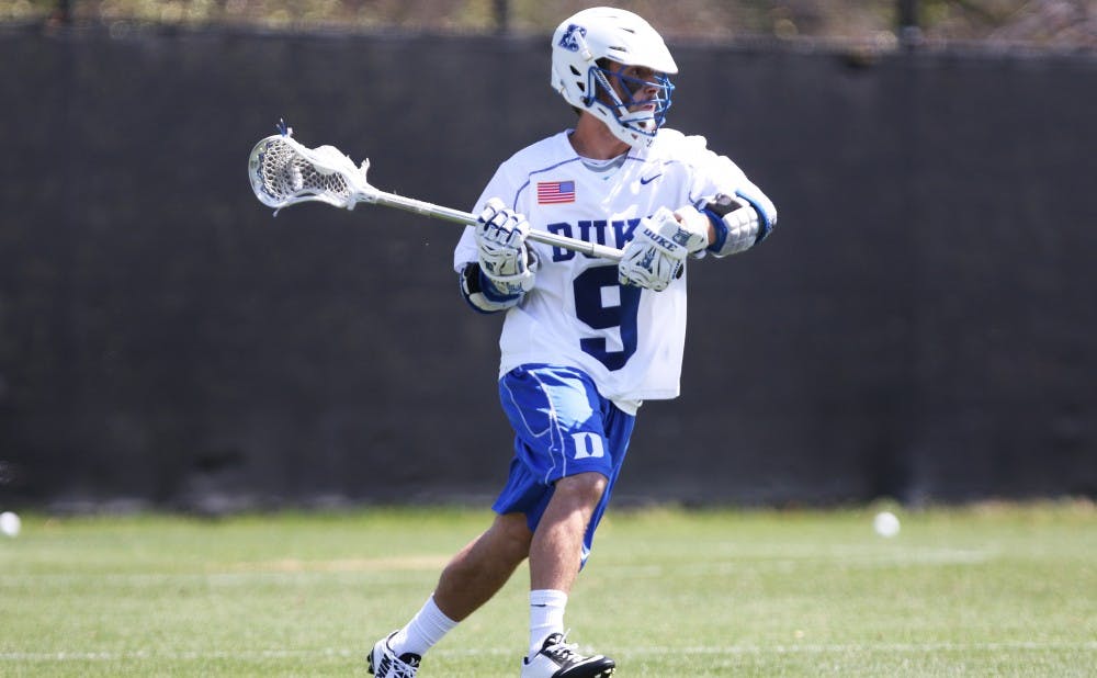 Junior Case Matheis started the scoring for the Blue Devils Friday against the Fighting Irish.