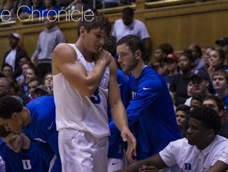 Grayson Allen banged up his left shoulder in the first half but returned to knock down three 3-pointers in the period.&nbsp;