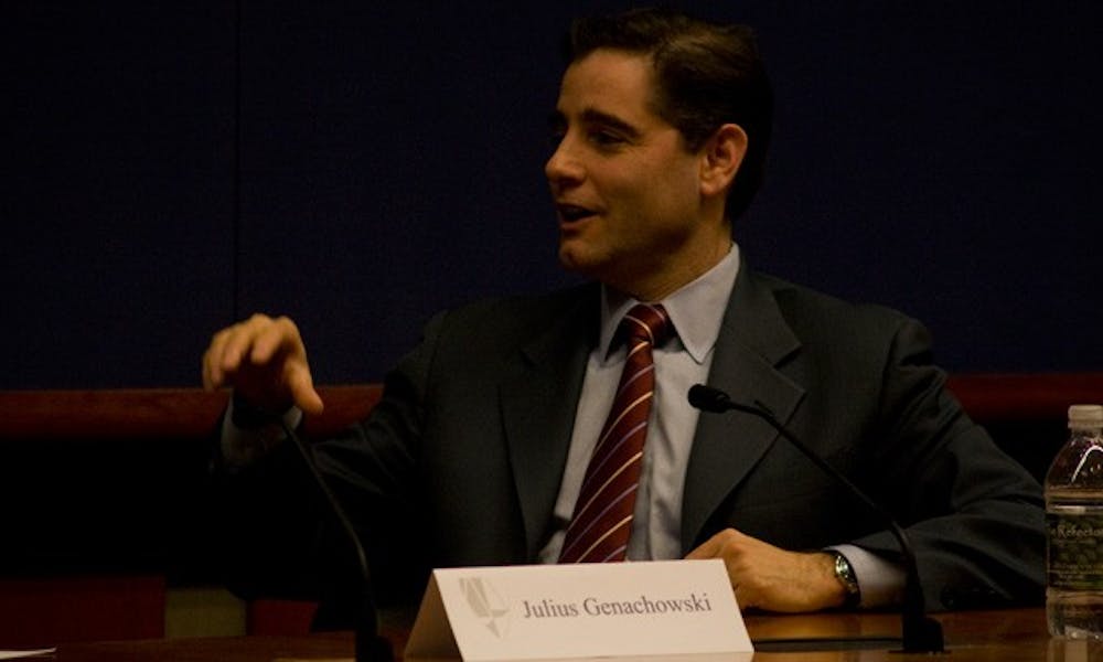 Julius Genachowski, chairman of the FCC, discussed necessary improvements in  broadband access for the U.S. to remain competitive in the 21st century.
