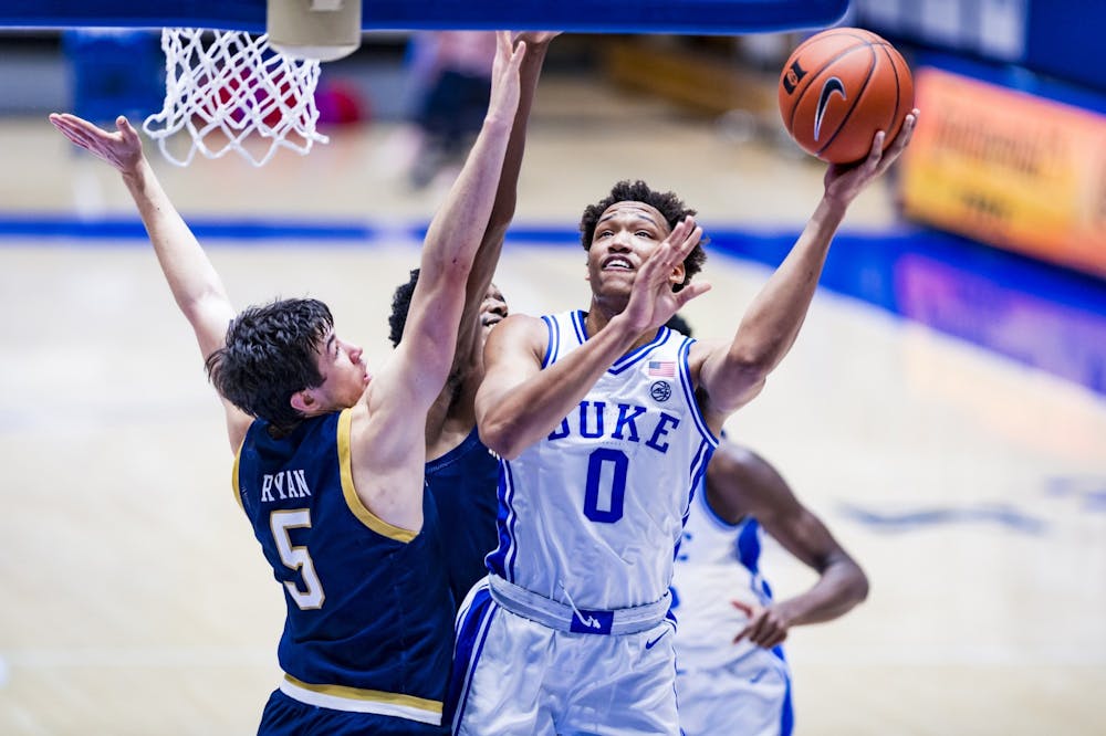 Sophomore Wendell Moore Jr. led the Blue Devils for the first 20 minutes against Georgia Tech. 
