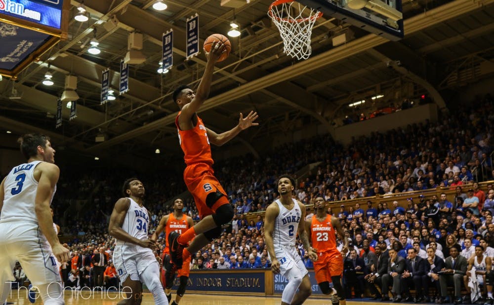 <p>Tyus Battle scored at least 25 points in five ACC contests this season.</p>