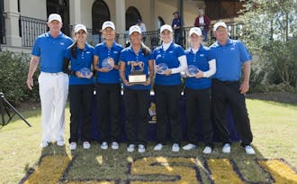 The Blue Devils won at the LSU Tiger Golf Classic in March and will return to the University Club course this week for NCAA regionals.&nbsp;
