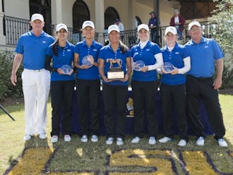 The Blue Devils won at the LSU Tiger Golf Classic in March and will return to the University Club course this week for NCAA regionals.&nbsp;