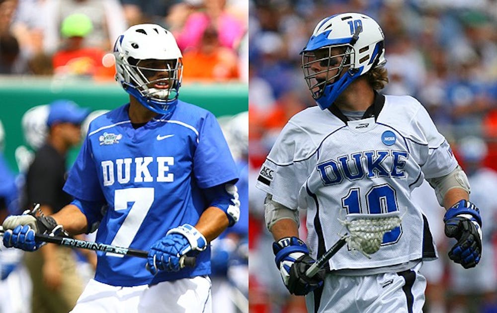 After coaching Jake Tripucka to a national championship a month ago, Tripucka and Duke assistant Matt Danowski will play as teammates for the Charlotte Hounds.
