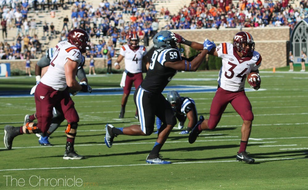 Duke will need to contain the Hokies' offense to stay in the game. 