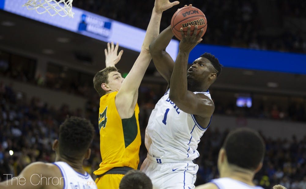 <p>Central Florida's Tacko Fall called Zion Williamson "a freak athlete" Saturday and has vowed to not let Williamson add him to the freshman's "highlight tapes."</p>