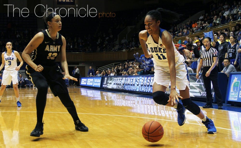 <p>Sophomore Azurá Stevens was efficient Sunday in putting together her 32-point performance, making 14 of her 18 shots from the floor.</p>