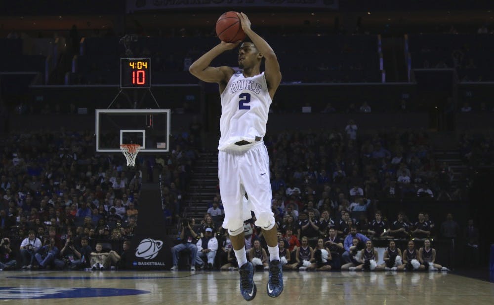 Quinn Cook drilled six 3-pointers to pace the Blue Devil offense.