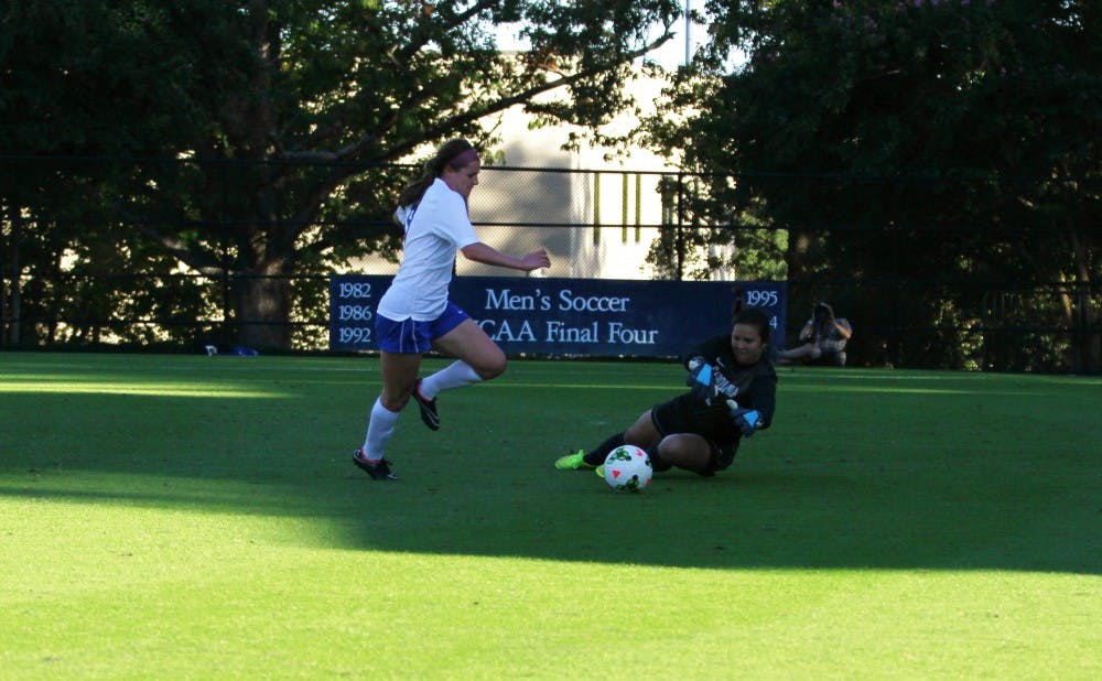 The Blue Devils' offensive woes continued Sunday against the No. 11 Tar Heels, as they fell 3-0.