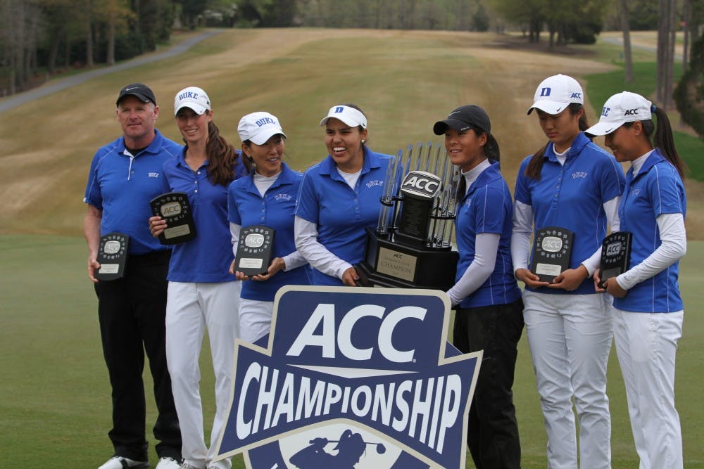 Entering the final round with a 14 stroke lead, Duke ran away from the competition en route to a 27-shot victory at the ACC Championships.