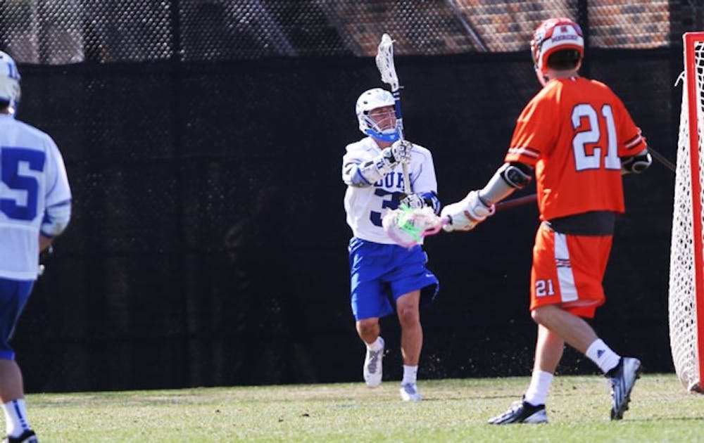 Junior Brendan Fowler ranks eighth in the country with a 60.8 faceoff percentage.