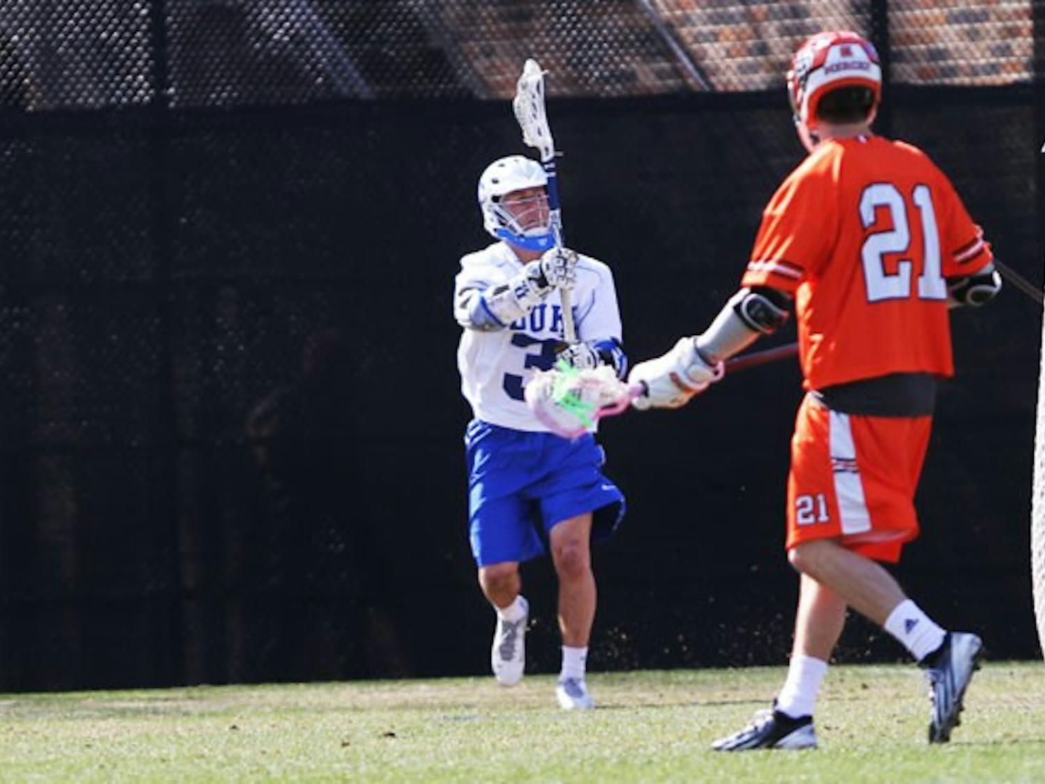 Junior Brendan Fowler ranks eighth in the country with a 60.8 faceoff percentage.
