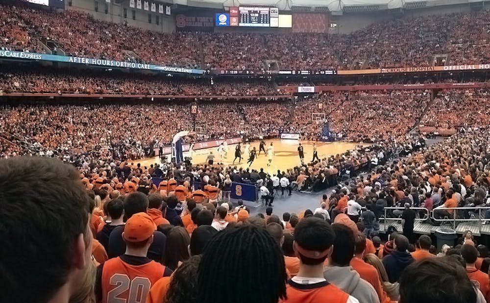 Syracuse's Carrier Dome can accomodate upwards of 35,000 fans for basketball games.