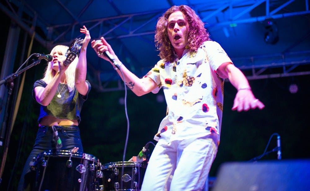 Indie band Youngblood Hawke performs at the Last Day of Classes concert.