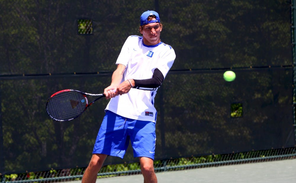 Sophomore Michael Redlicki returns as Duke’s top-ranked singles player.