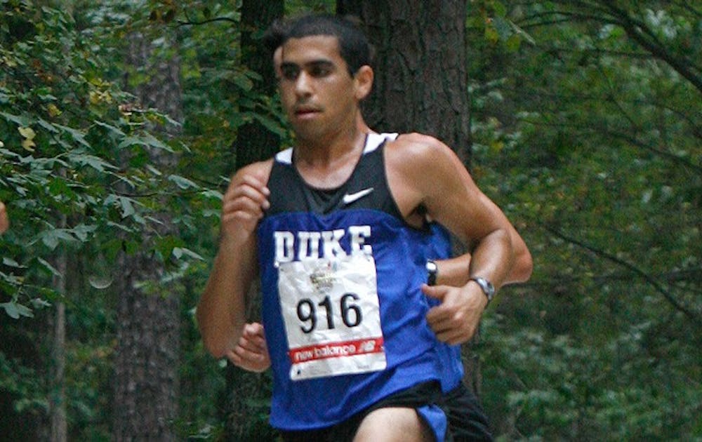 Joseph Elsakr finished second in the Three Stripe Invitational, the final cross country race of his career.