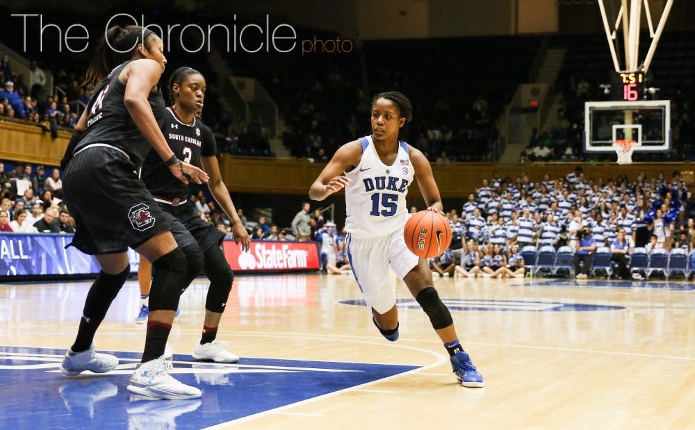 <p>Limiting turnovers against a potent Louisville offense that can also press aggressively&nbsp;will be a primary focus for&nbsp;Kyra Lambert and Duke's guards.&nbsp;</p>