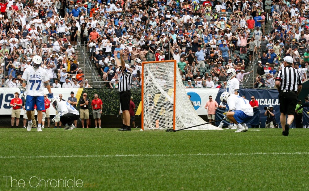 <p>The Blue Devils' hearts were broken when a Virginia goal in the second overtime ended Duke's season.</p>