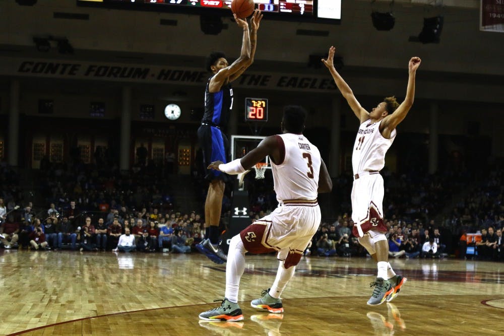 Freshman Brandon Ingram drilled four 3-pointers Saturday, accounting for half of Duke's production from long range.