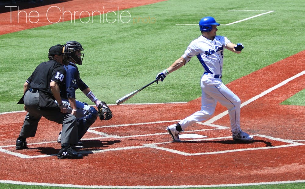 <p>Griffin Conine was a second-team All-ACC selection this year and leads the Blue Devil lineup into the ACC tournament.</p>