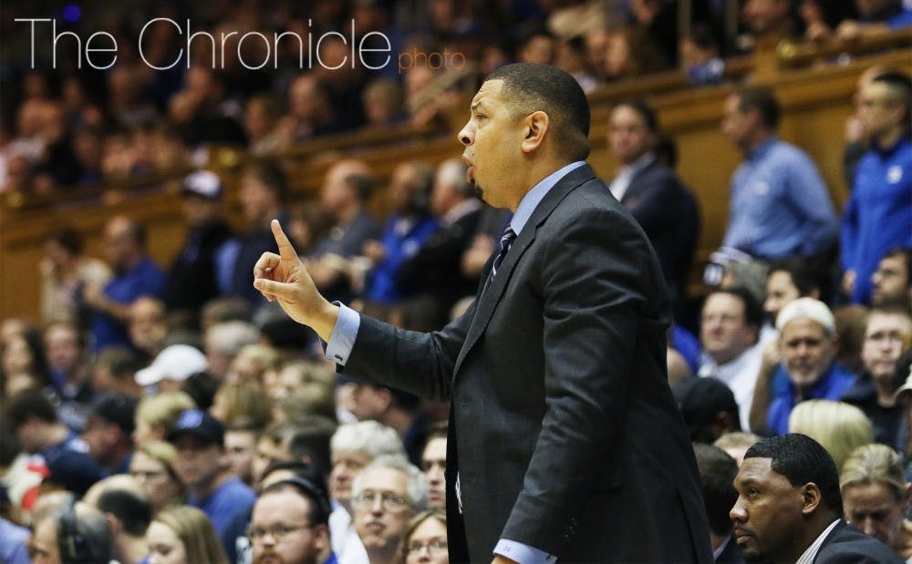 <p>Associate head coach Jeff Capel's father joined the Blue Devils on the sideline for Saturday's contest.&nbsp;</p>