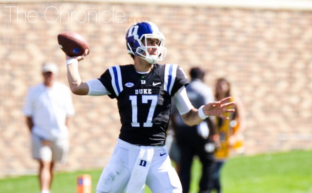 <p>Redshirt freshman quarterback Daniel Jones is looking to bounce back from a six-turnover outing against Virginia Saturday against Army.&nbsp;</p>
