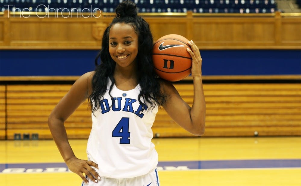Maryland transfer Lexie Brown and Rebecca Greenwell are expected to form a dynamic backcourt for Duke in 2016-17.&nbsp;