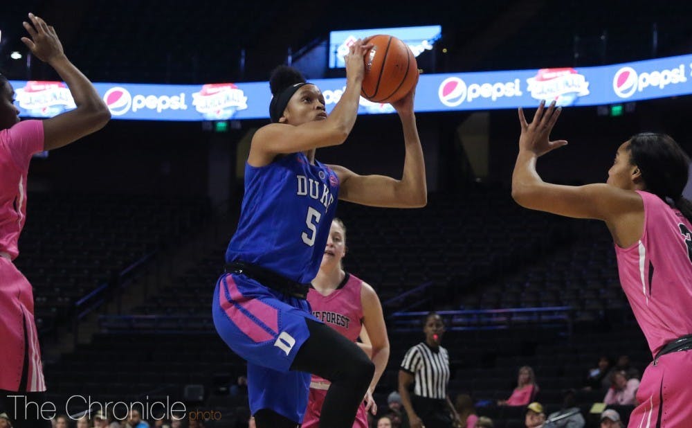 Leaonna Odom and the Blue Devils have been outrebounded in four straight games.