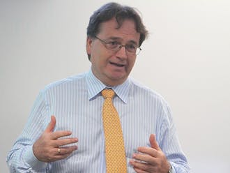 Enis Baris, who works for the World Bank, spoke Wednesday  in Trent Hall about the health implications of the Arab Spring.