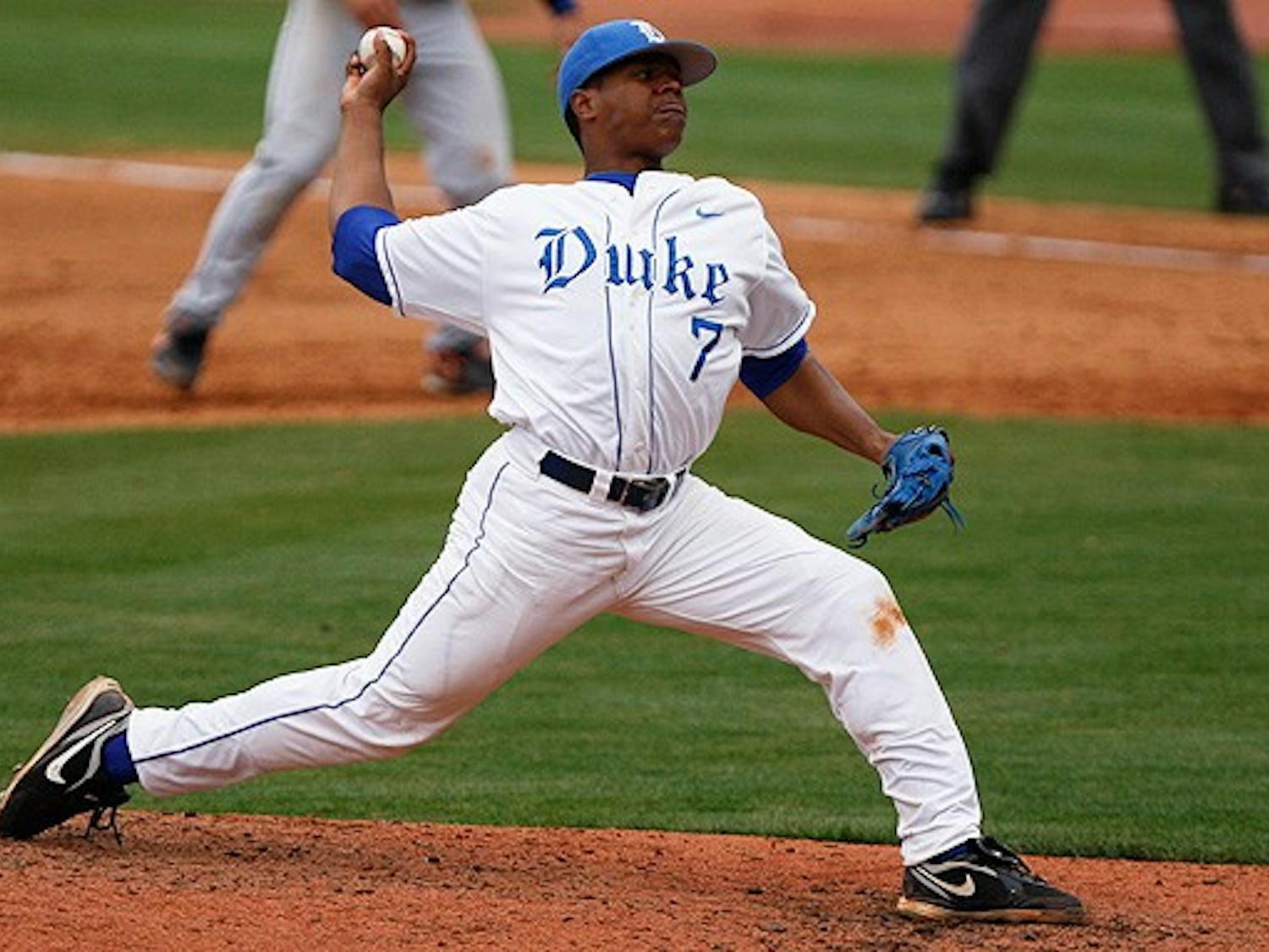 In his first career start, freshman Marcus Stroman struck out 10 en route to a 10-3 complete game win.